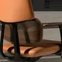 Desks - Swivel office chair in brown leatherette - ANGEL CERDÁ