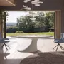 Dining Tables - Oval dining table in porcelain marble and sand-coloured epoxy fiberglass - ANGEL CERDÁ