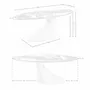 Dining Tables - Oval dining table in porcelain marble and sand-coloured epoxy fiberglass - ANGEL CERDÁ