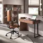 Desks - Desk in walnut and black epoxy steel - ANGEL CERDÁ
