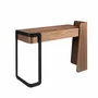 Desks - Desk in walnut and black epoxy steel - ANGEL CERDÁ