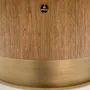Tables Salle à Manger - Lune Table Ronde diam 145, Personnalisable - Bois cérusé doré - laqué - DUISTT