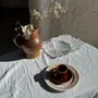 Mugs - Set of 6 vintage glazed brown ceramic espresso cups with saucer - OFFICE OBJETS