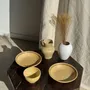 Tasses et mugs - Petit bol en terracotta jaune vintage à piédouche artisanal H8 D12 - OFFICE OBJETS