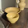 Tasses et mugs - Petit bol en terracotta jaune vintage à piédouche artisanal H8 D12 - OFFICE OBJETS