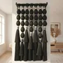 Autres décorations murales - Echo Noir : décoration murale en macramé cubique faite à la main - SARMAL DESIGN
