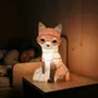 Table lamps - Papercraft 3D DIY kits - Paper fox night light - MOKI MOKI