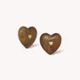 Jewelry - Big heart post earrings - Wild Heart - NATURE BIJOUX