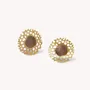 Jewelry - Y-MOP openwork studs earrings - Corallium - NATURE BIJOUX