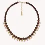 Bijoux - Collier court multipampilles coeurs nacre dorée - Wild Heart - NATURE BIJOUX