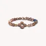 Bijoux - Bracelet extensible perles d'eau douce & nacre brune - Montmartre - NATURE BIJOUX