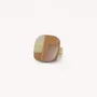 Bijoux - Bague ajustable carré petit modèle - Kamakura - NATURE BIJOUX