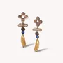 Jewelry - Long dangle post earrings - Montmartre - NATURE BIJOUX