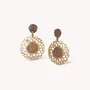 Jewelry - XL golden MOP post earrings - Corallium - NATURE BIJOUX