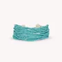 Jewelry - Multi rows adjustable blue bracelet - Manitoba - NATURE BIJOUX