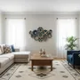 Autres décorations murales - Indigo Compass : ensemble de 11 assiettes murales en osier faites à la - SARMAL DESIGN