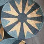 Autres décorations murales - Indigo Compass : ensemble de 11 assiettes murales en osier faites à la - SARMAL DESIGN