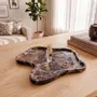 Objets de décoration - Plateau en marbre marron à la forme irrégulière - SAGIT