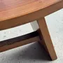 Tabourets - Petit tabouret assise incurvée en teck asiatique H36 l21 - OFFICE OBJETS
