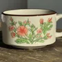 Tasses et mugs - Petite tasse mouchetée en grès made in Korea à motif de fleurs H7 D11 - OFFICE OBJETS