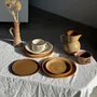 Tasses et mugs - Petite tasse mouchetée en grès made in Korea à motif de fleurs H7 D11 - OFFICE OBJETS