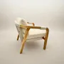 Lawn sofas   - Olefin teak and rope outdoor lounge - SBH3 - BALINAISA