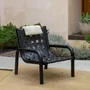 Fauteuils pour collectivités - Fauteuil Bas Salon Ginga - Cuir de selle naturel & pied Chêne massif - DUISTT