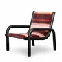 Fauteuils pour collectivités - Fauteuil Bas Salon Ginga - Cuir de selle naturel & pied Chêne massif - DUISTT