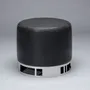 Tabourets pour collectivités - Pouf rond diam 50cm Escape, asisse tissu COM/COL option, base laiton - DUISTT