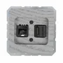 Office design and planning - 2 x Modular jack socket - WEMEL WOOD