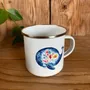 Mugs - Enamel cup - La Baleine et les Fleurs - POP ET SES FRÈRES