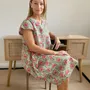 Sleepwear - Audrey Shift: Jaipur Green/Pink - LIME TREE DESIGN