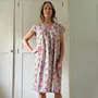 Sleepwear - Audrey Shift: Jaipur Green/Pink - LIME TREE DESIGN
