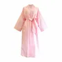 Vêtements de nuit - Kimono long en coton - Rose souci - LIME TREE DESIGN
