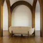 Sofas for hospitalities & contracts - Oscar Wood 3-seater Sofa, seat fabric COM/COL &  frame Mahogany Wood - DUISTT