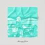 Scarves - SILK SCARF - ICONIC SAINT-TROPEZ - Acidic Turquoise - CREATIVE ARTIST