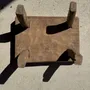 Stools - Small stool, wabi-sabi rectangular solid teak side stool - OFFICE OBJETS