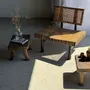 Tabourets - Petit stool, tabouret d'appoint en teck massif rectangulaire pieds - OFFICE OBJETS
