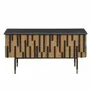 Mobilier et rangements pour bureau - MEUBLE DE RANGEMENT'ART DECO' CHENE NOIR/BEIGE - FANCY