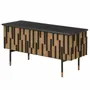 Mobilier et rangements pour bureau - MEUBLE DE RANGEMENT'ART DECO' CHENE NOIR/BEIGE - FANCY