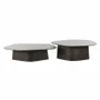Tables basses - DUO DE TABLES 'NAMUR' BRUN/NOIR - FANCY