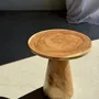 Tables basses - Table d'appoint en suar massif naturel (monoxyle) piètement conique - OFFICE OBJETS