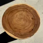 Tables basses - Table d'appoint en suar massif naturel (monoxyle) piètement conique - OFFICE OBJETS