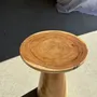 Tables basses - Table d'appoint en suar massif naturel (monoxyle) piètement conique - OFFICE OBJETS