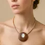 Bijoux - Collier court sandow et pendentif rond - Oman - NATURE BIJOUX