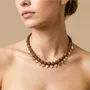 Bijoux - Collier court multipampilles coeurs nacre dorée - Wild Heart - NATURE BIJOUX