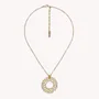 Bijoux - Collier petit pendentif anneau nacre dorée - Corallium - NATURE BIJOUX