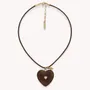 Bijoux - Collier pendentif coeur bois - Wild Heart - NATURE BIJOUX