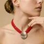 Bijoux - Collier court pendentif nacre noire - Sumida - NATURE BIJOUX