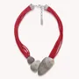 Bijoux - Collier petit plastron 3 éléments nacre noire - Sumida - NATURE BIJOUX